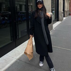 Black platform converse